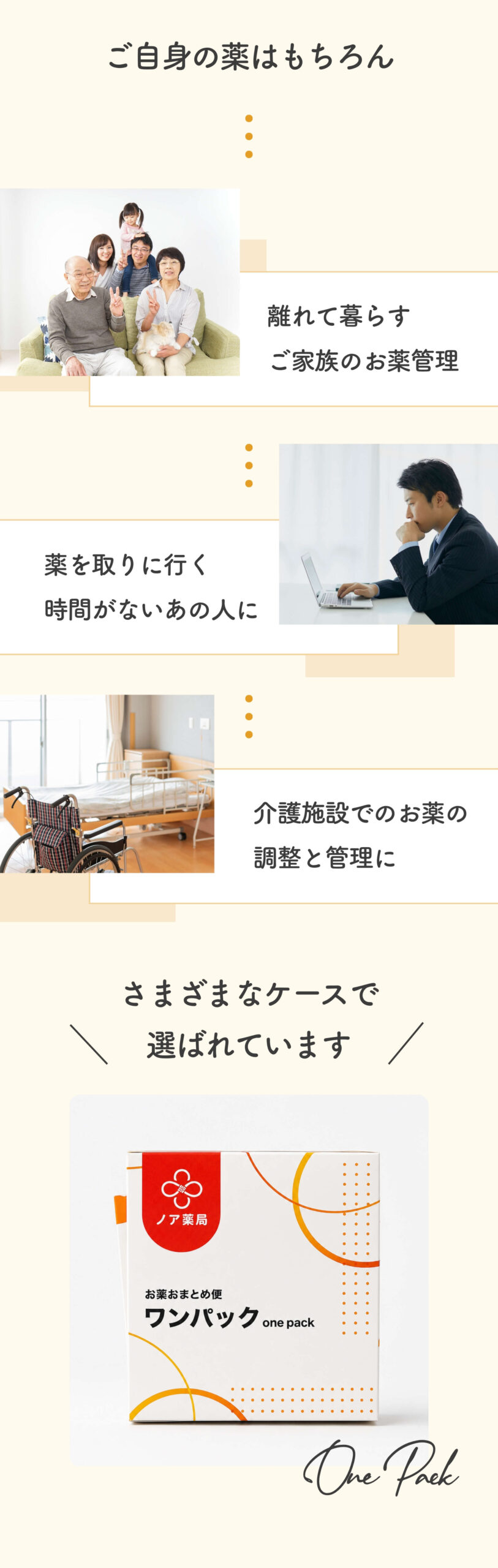 さまざまなケースで選ばれています